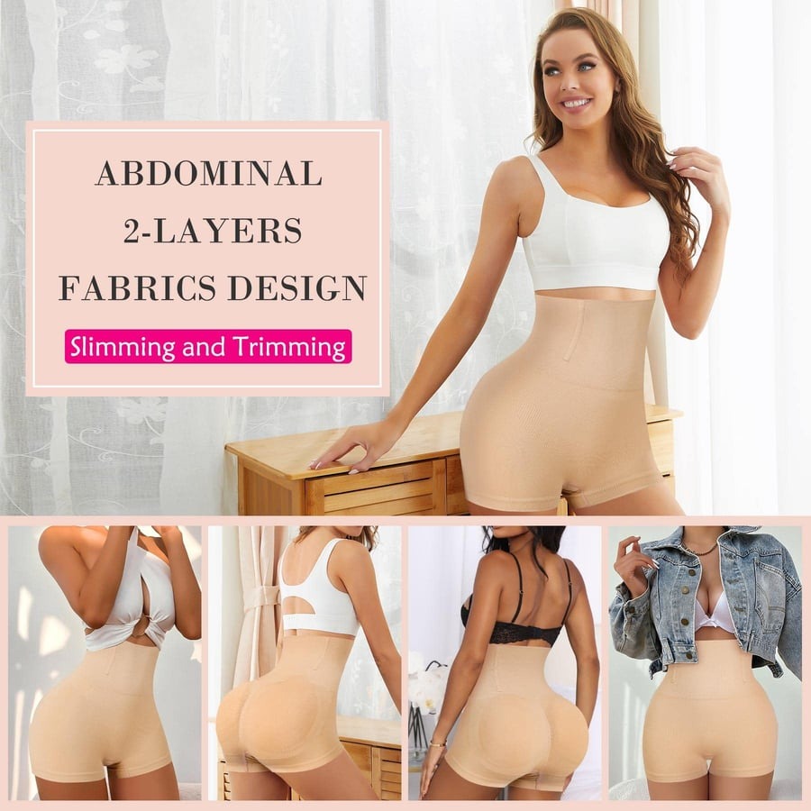 Seamless High Waisted Sculpting Tummy Control Butt Lifter Shorts