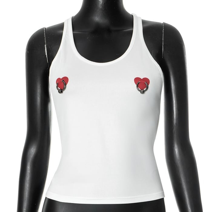 Sexy Love Lock Decorated Vest Tops