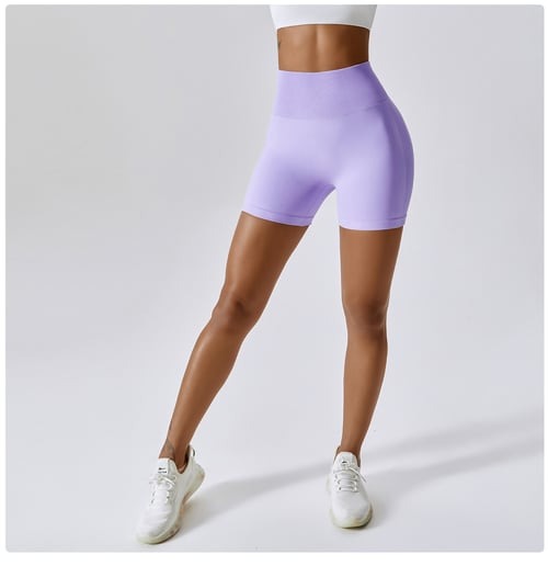 BREEHER Women High Waist Hip Lift Quick Dry Shorts