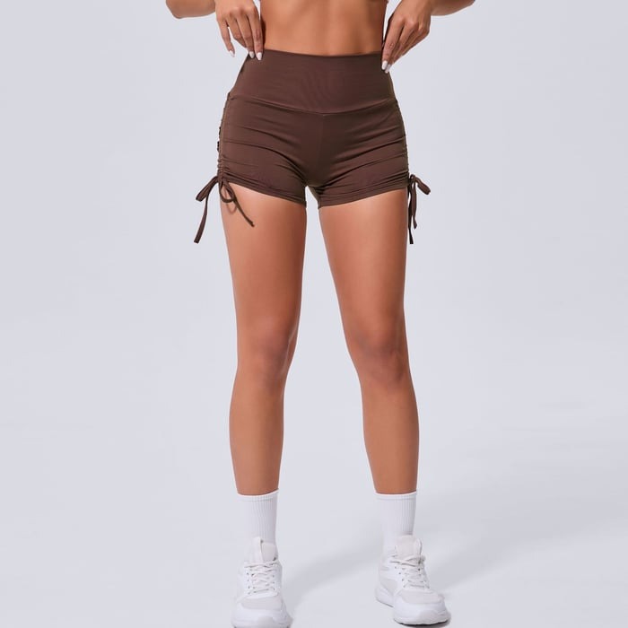 BREEHER Ruched Pocket Highly Elastic Shorts
