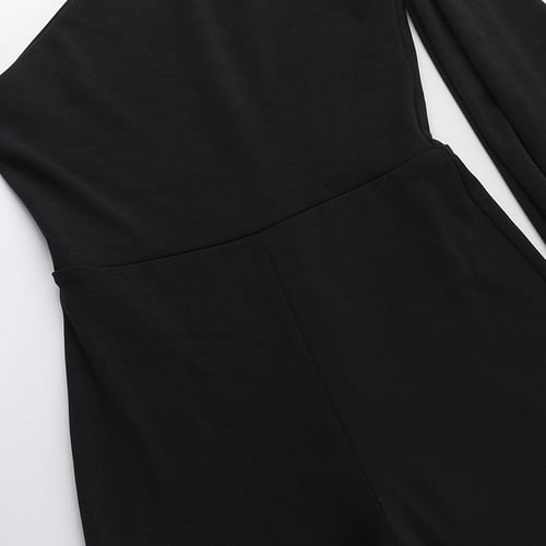 Sexy Off-shoulder Asymmetric Strappy Jumpsuit