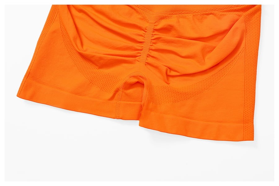 BREEHER Crossed Waist Shape High Waisted Hip Lifting Shorts