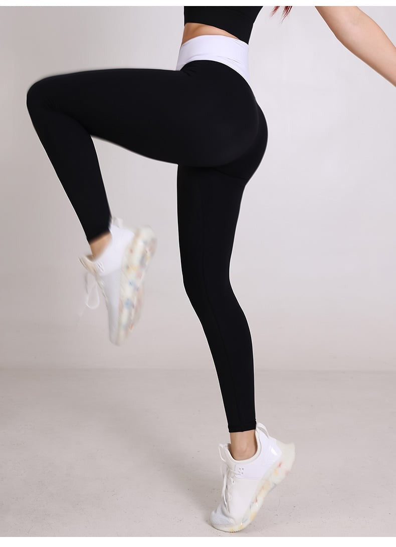 Female Color Blocking Fitness Leggings