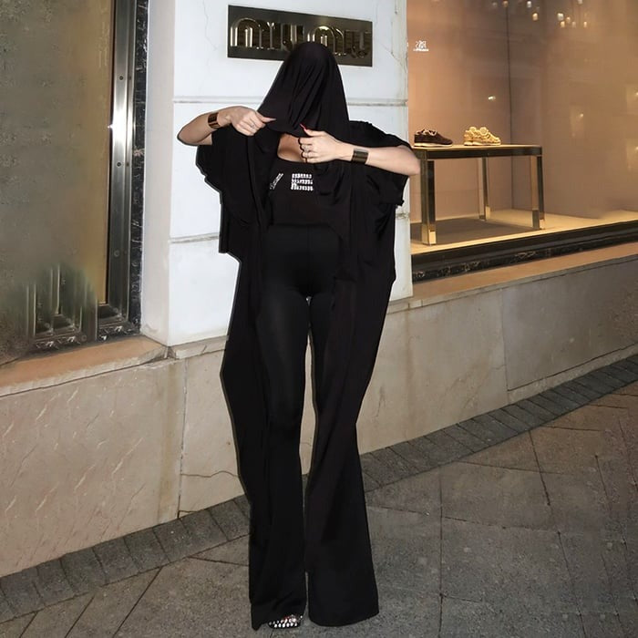 Sexy Letter Rhinestone Flared Jumpsuit