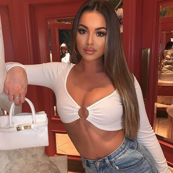 Metal Hollow Sexy Long Sleeve Cropped Top