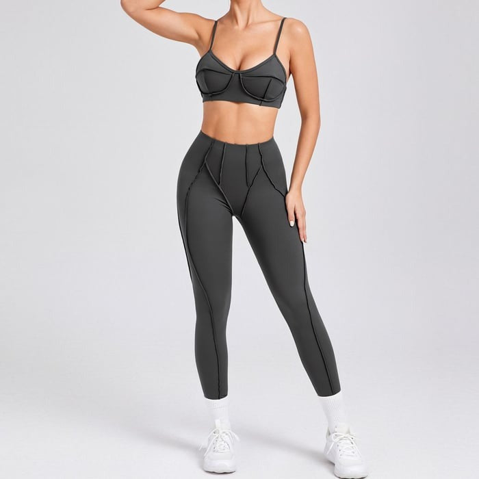 BREEHER Female Sexy Two Piece Set Sports Suits