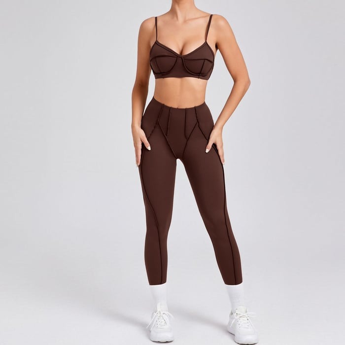 BREEHER Female Sexy Two Piece Set Sports Suits