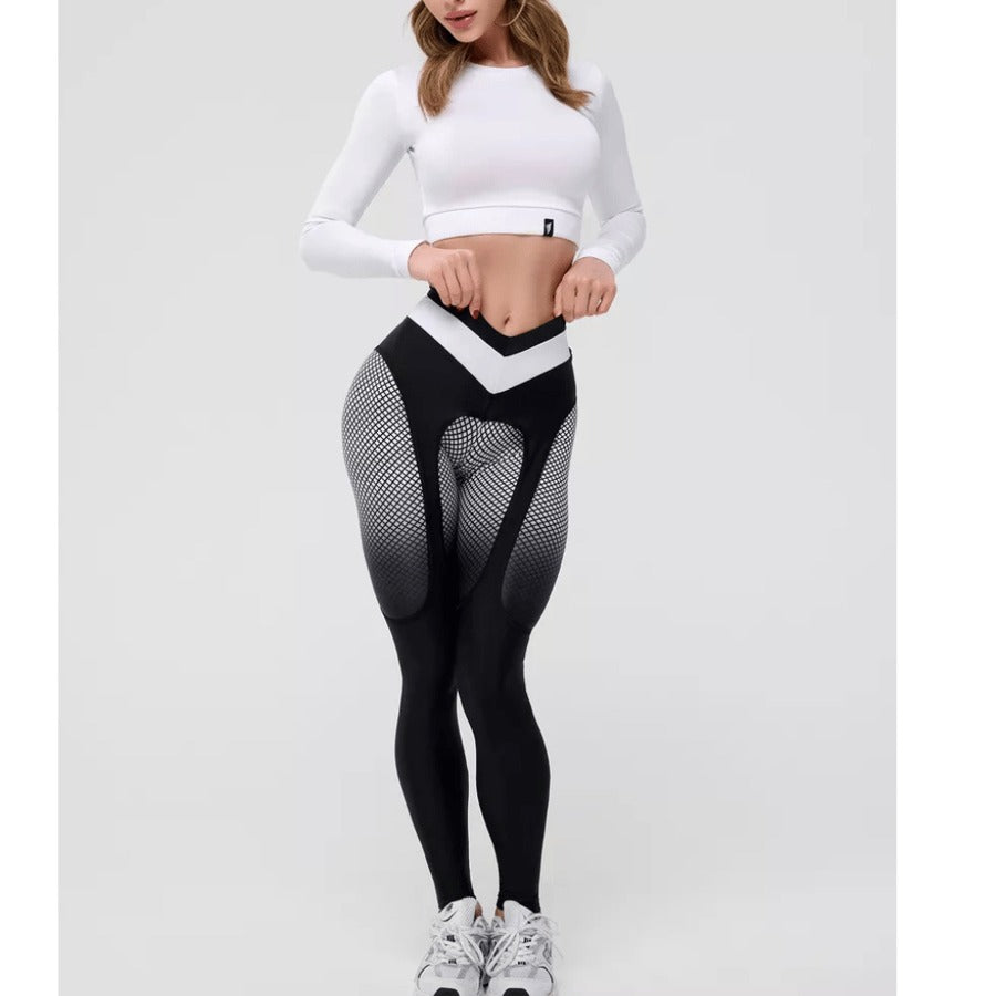 BREEHER High Waisted Printed Butt Lifting Leggings