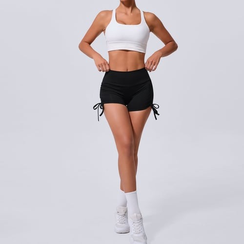 BREEHER Ruched Pocket Highly Elastic Shorts