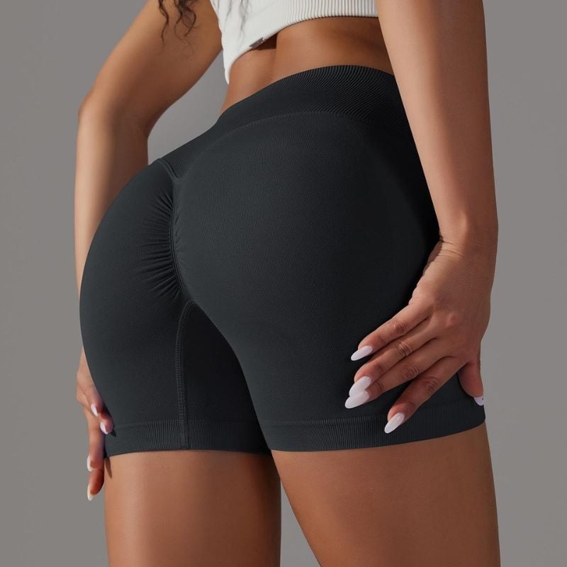 BREEHER Cross Waist Hip-lifting Seamless Shorts