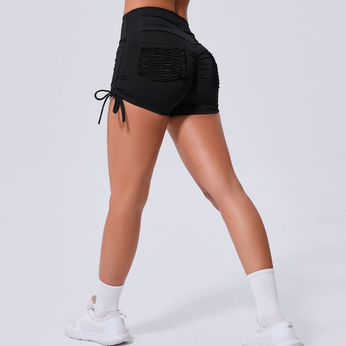 BREEHER Ruched Pocket Highly Elastic Shorts