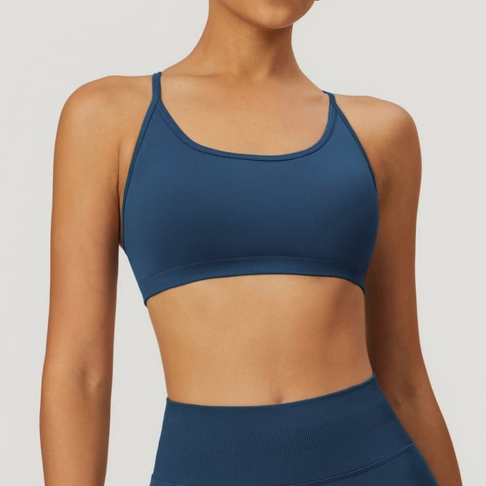 BREEHER Cross Straps Back Quick Drying Sports Bras
