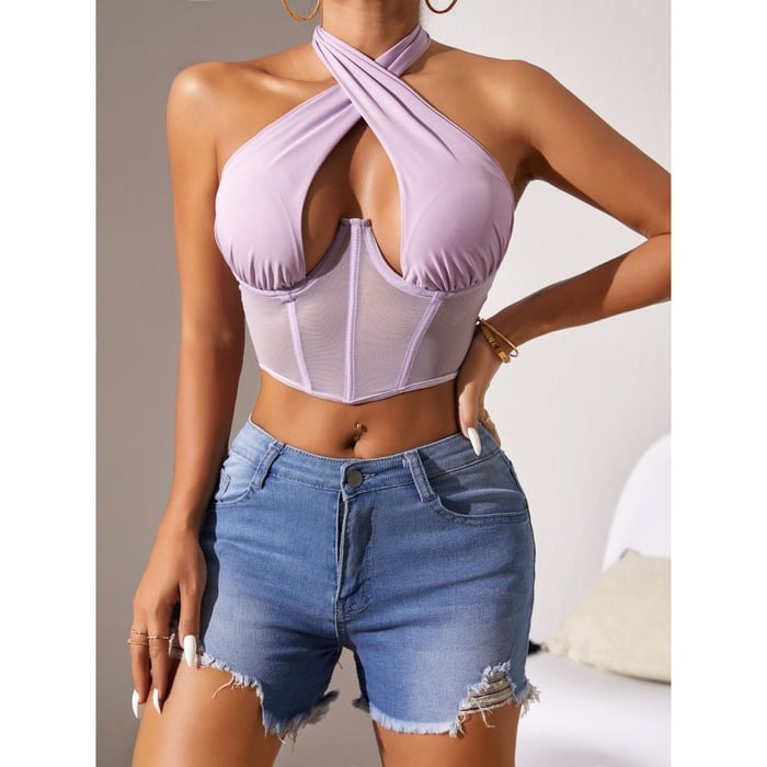 BREEHER Halter Neck Quick Drying Sports Bras