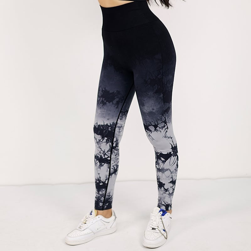 BREEHER Gradient Color Hip Lifting Leggings