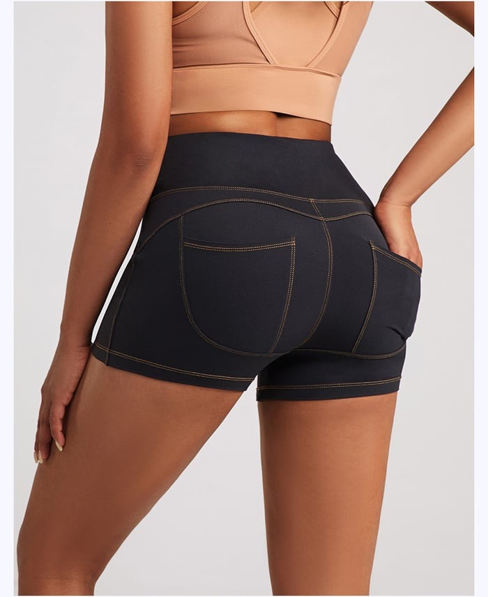 Female Sexy Denim Pocket Quick-dry Shorts
