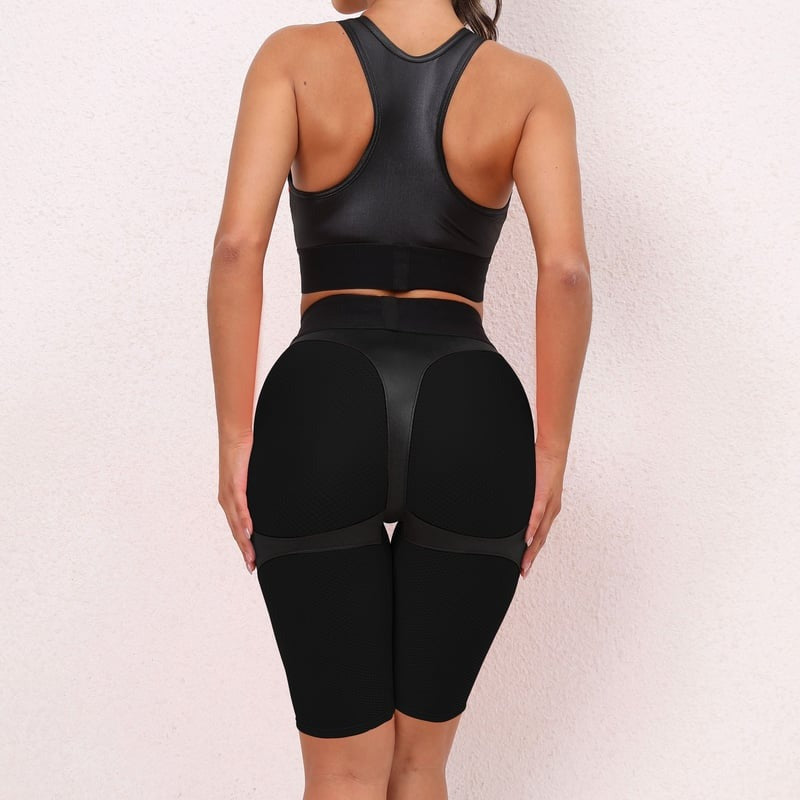 BREEHER Mesh Stitch Shorts Two Piece Set Sports Suits
