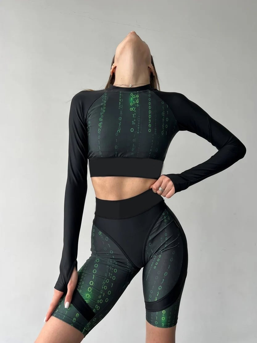 Super Nuts Push-Up "Matrix" Stitching Hip Lift Yoga Shorts
