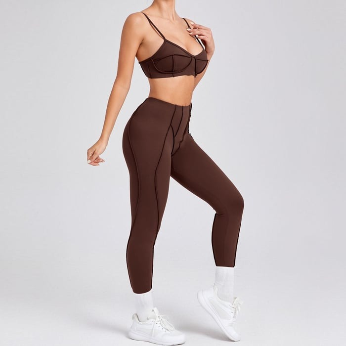 BREEHER Female Sexy Two Piece Set Sports Suits