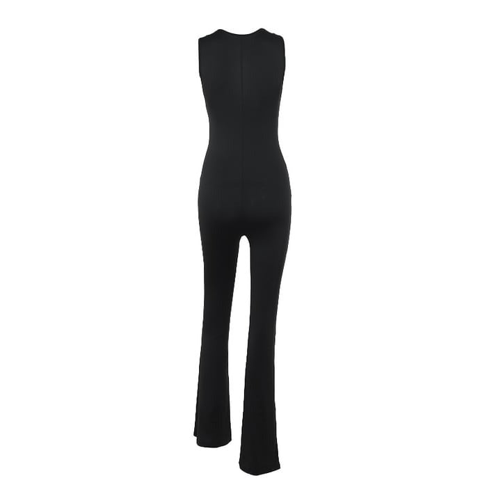 Sexy Lace Hollow Deep V Hip Lift Jumpsuit