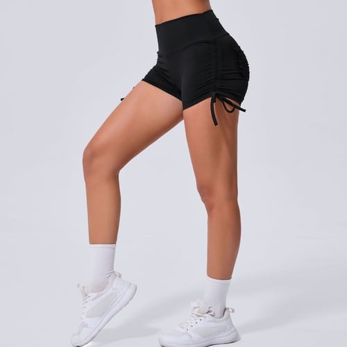 BREEHER Ruched Pocket Highly Elastic Shorts
