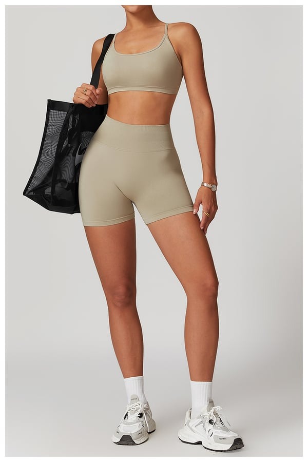 BREEHER Cross Straps Back Quick Drying Sports Bras