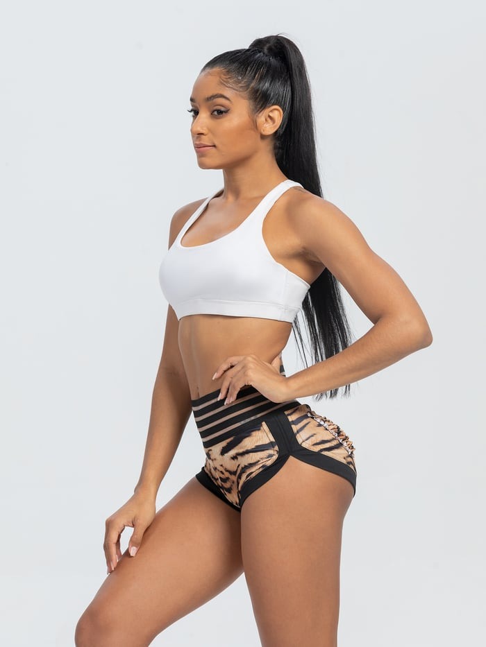 BREESHE Tiger pattern Ultra Short shorts