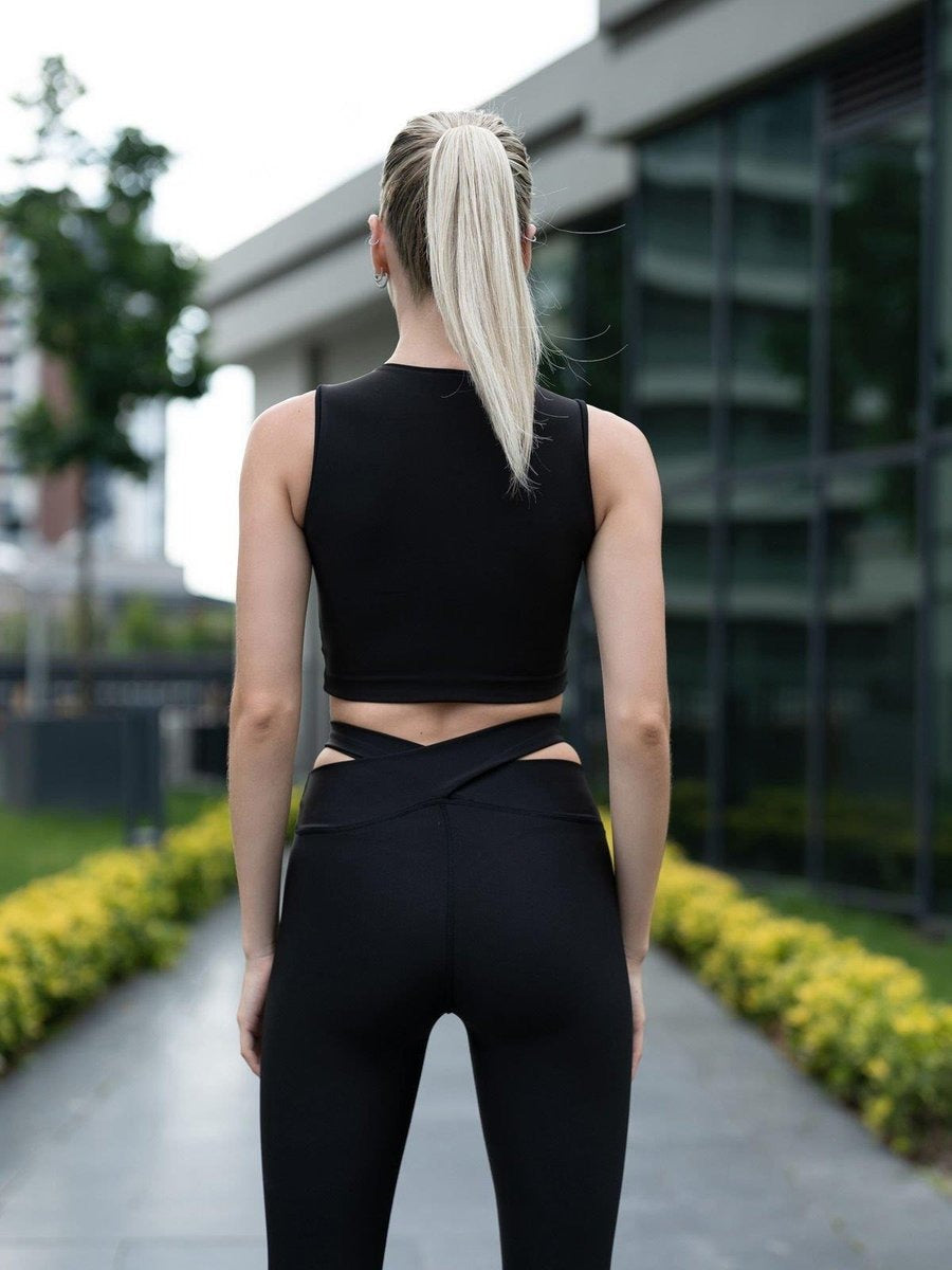 Hallow Stitching Hip-Lifting Yoga Leggings