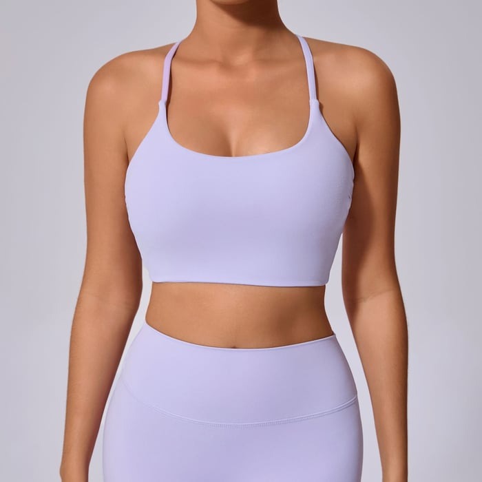 BREEHER Cross Straps Quick Drying Sports Bras