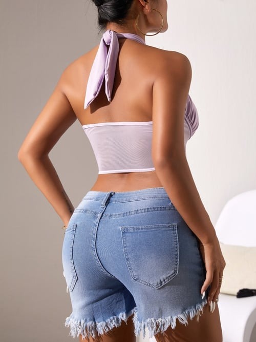 BREEHER Halter Neck Quick Drying Sports Bras