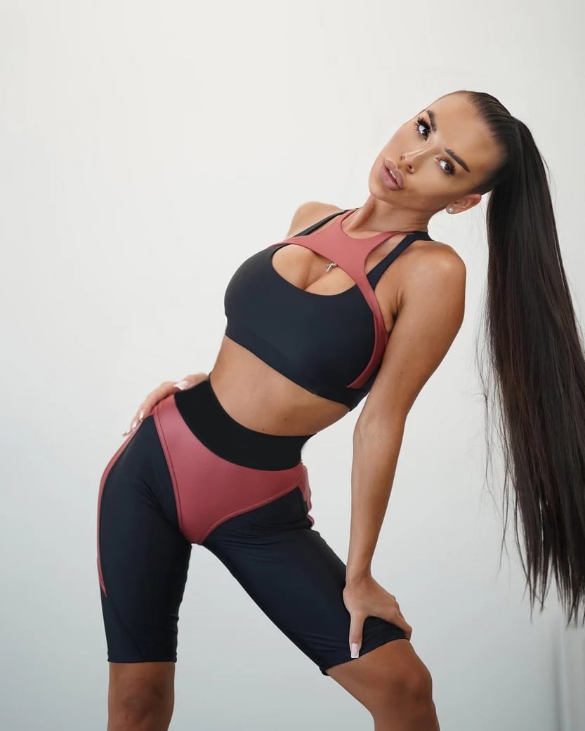 Extra Sexy Push-Up Juicy Burgundy Hip Lift Yoga Shorts