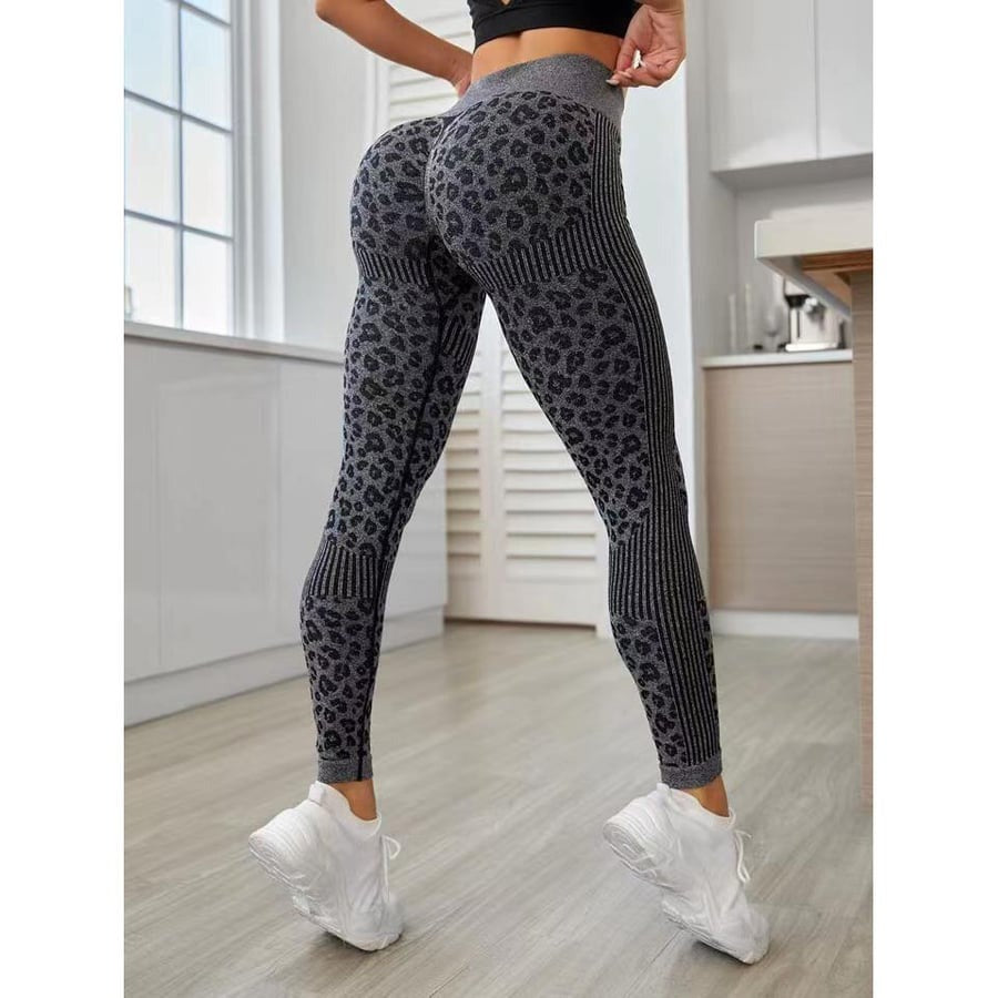 BREEHER Leopard High Waist Hip Lifting Leggings