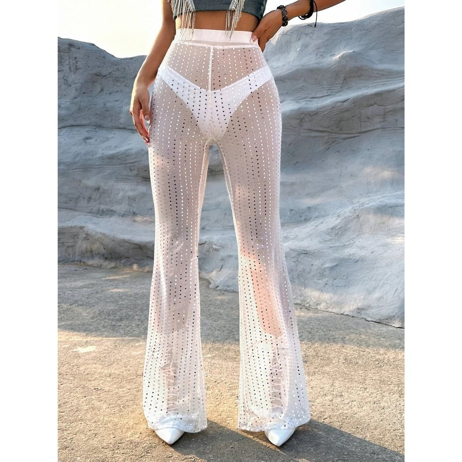 Sexy Mesh Water Drill Yoga Leggings