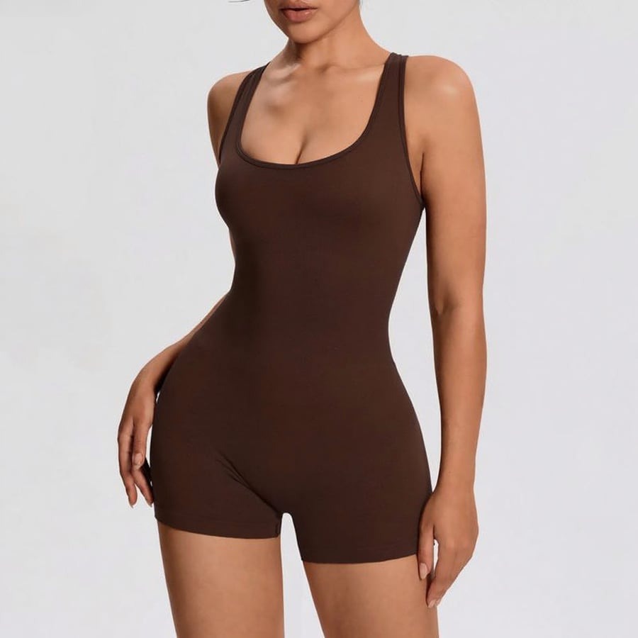 Crisscross Backless Seamless Yoga Jumpsuit