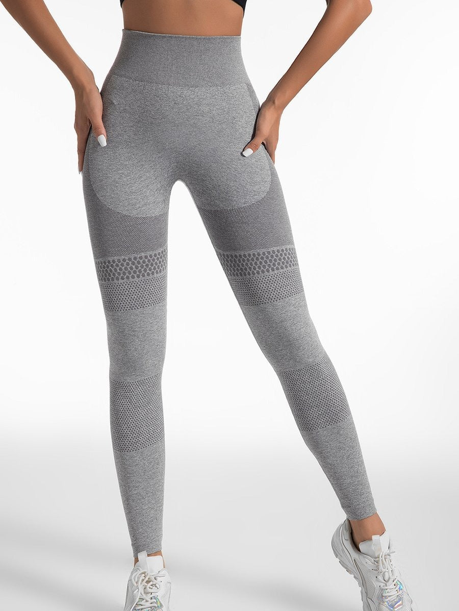 BREEHER Seamless High Waist Peach Hip Lifting Yoga Leggings
