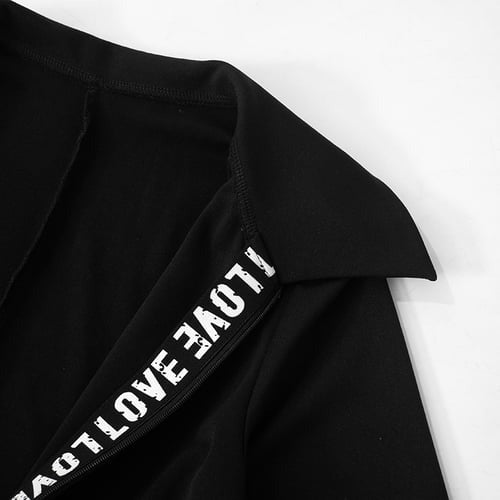 Sexy Lapel Front Zipper Flares Jumpsuit