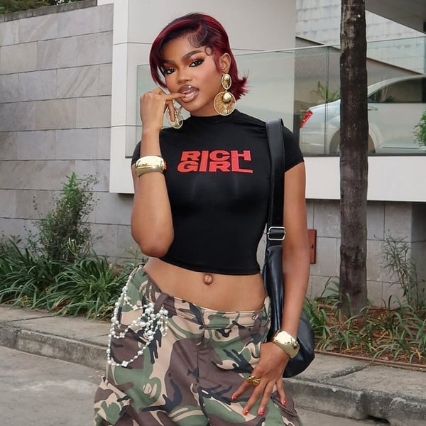 Sexy Letter Print Round Neck T-shirt Top