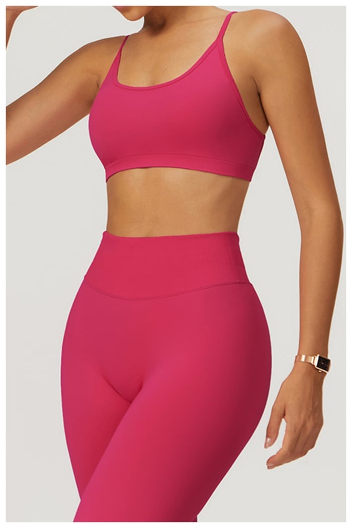BREEHER Cross Straps Back Quick Drying Sports Bras