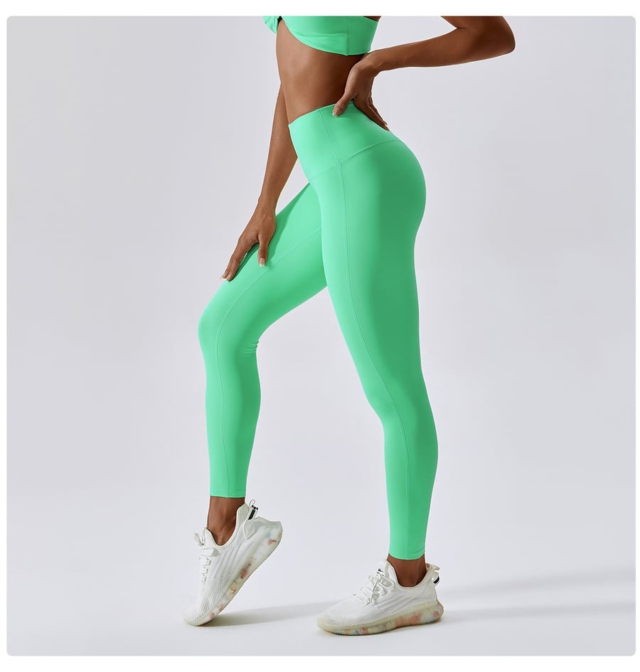 BREEHER Skin Like Seamless Hip Lifting Leggings