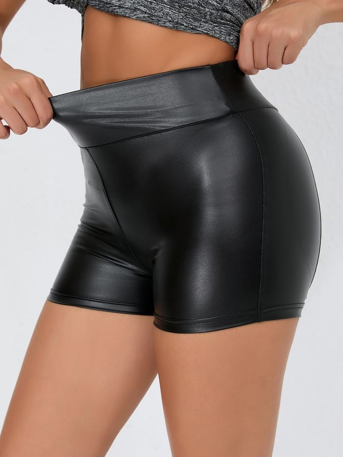 PU Sexy Peach Hip Lifting Tight Hot Shorts