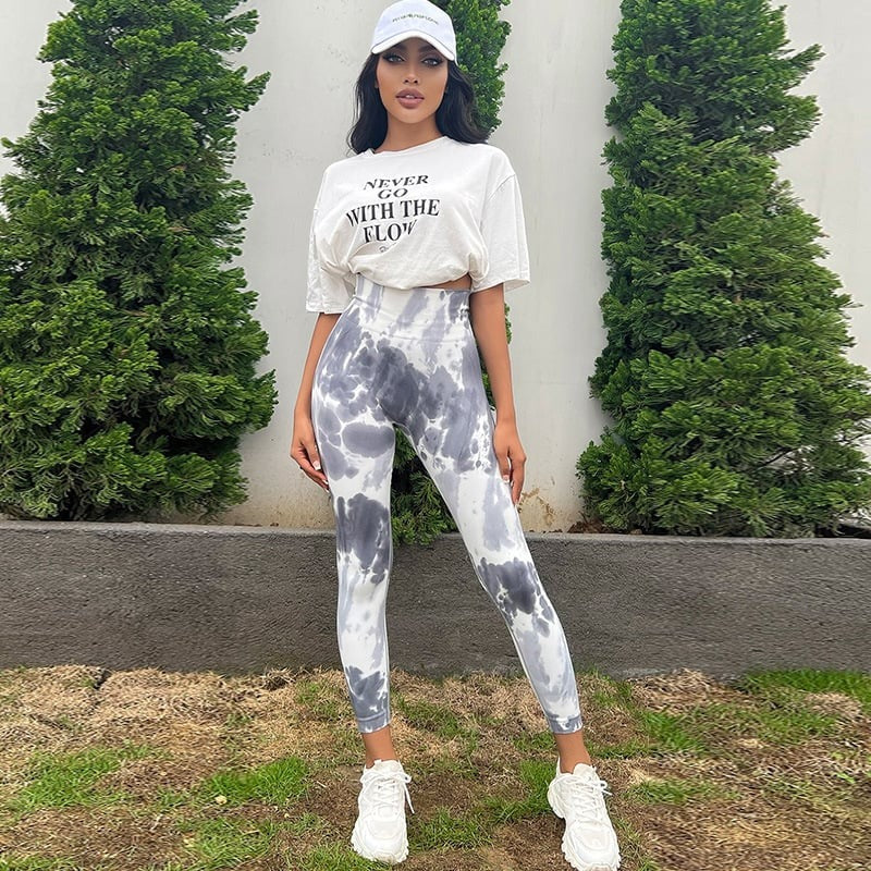 BREEHER Gradient High Waist Shaping Hip Lifting Leggings