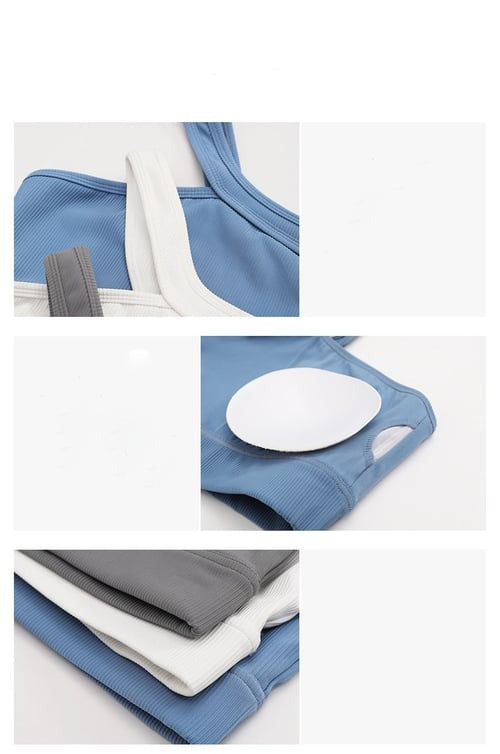 BREEHER One Shoulder Vest Highly Elastic Sports Bras
