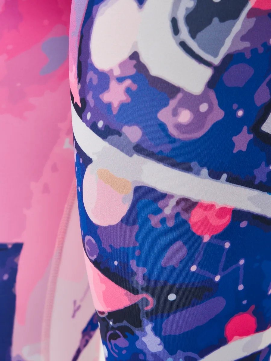 BREEHER High Waisted Printed Butt Lifting Fitness Leggings