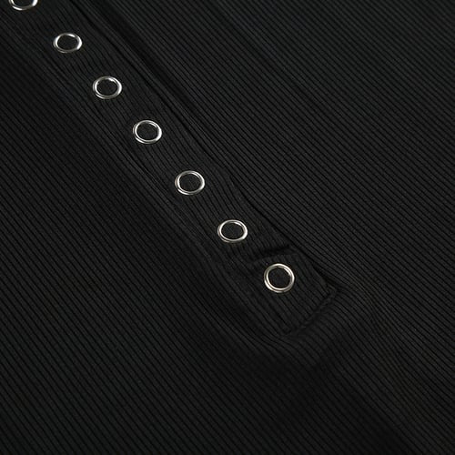 Sexy Square Neck Solid Color Button-Up Jumpsuit