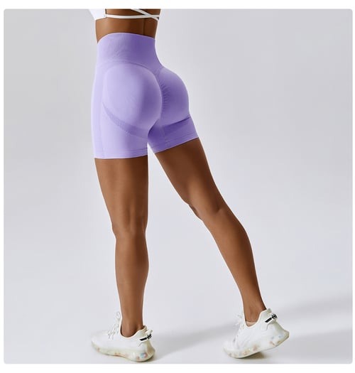 BREEHER Women High Waist Hip Lift Quick Dry Shorts