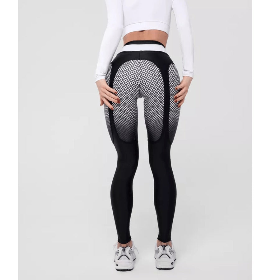 BREEHER High Waisted Printed Butt Lifting Leggings
