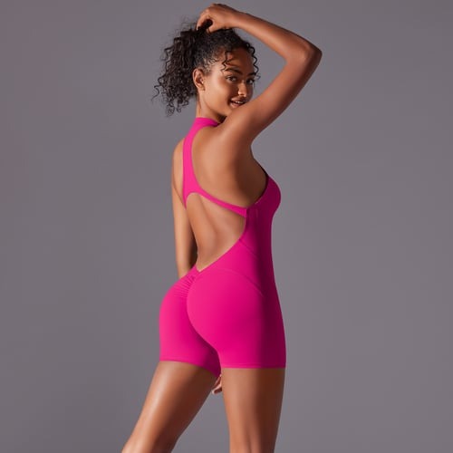 Sexy Halter Backless Hip-lifting Yoga Jumpsuit