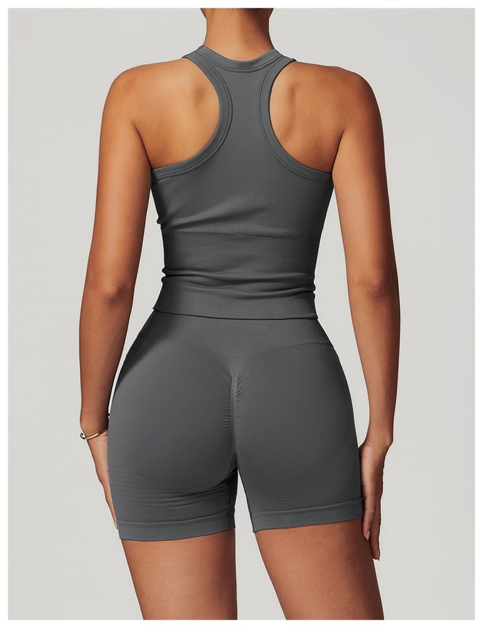 BREEHER Tank Top Ribbed Seamless Sports Bras
