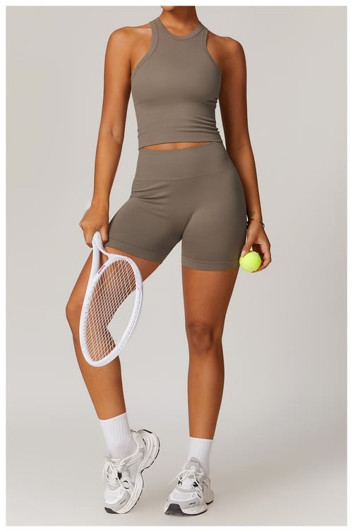 BREEHER Tank Top Ribbed Seamless Sports Bras