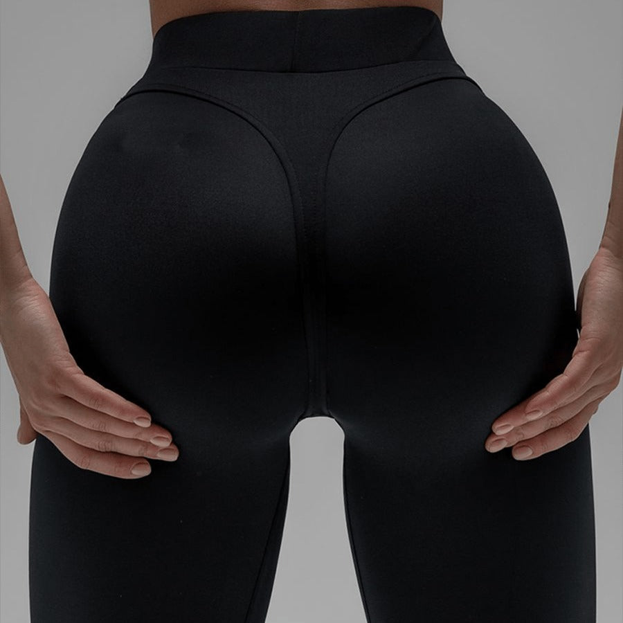 BREEHER Women's Black High Elastic Yoga Pants leggings