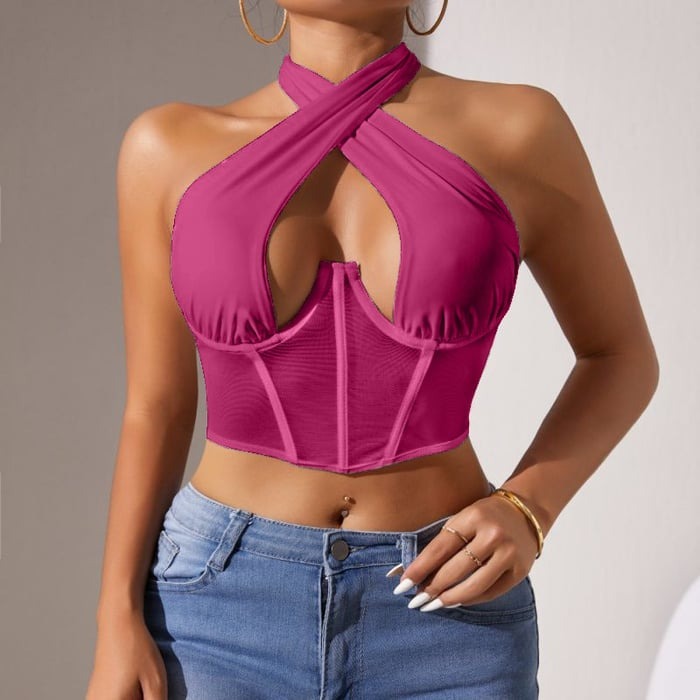 BREEHER Halter Neck Quick Drying Sports Bras